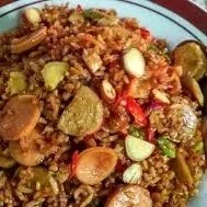 Foto Sego Goreng Bakso Sosis