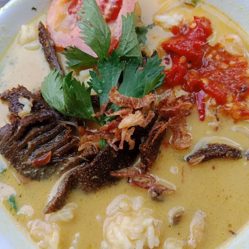 Foto Nasi Soto Babat Kuah Santan