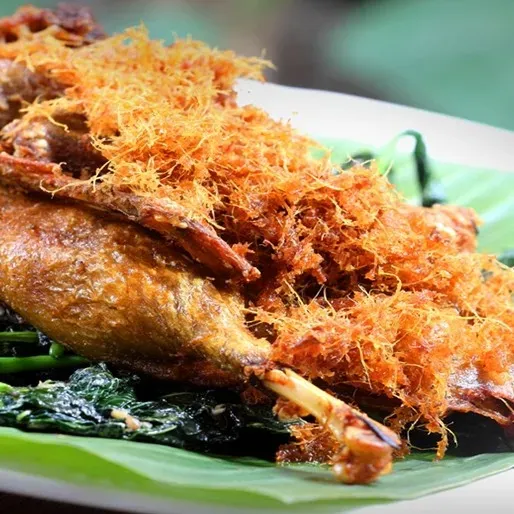 Foto 1 Ekor Bebek Goreng Laos Sambal Tawur Komplit