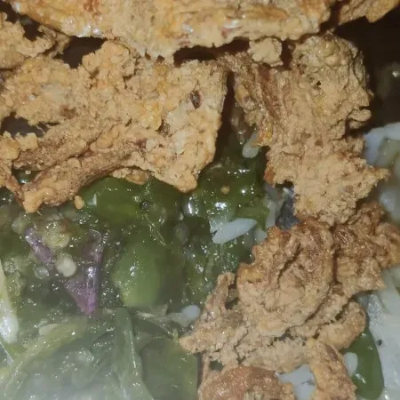 Foto Sego Gereh Layur Kriuk Komplit